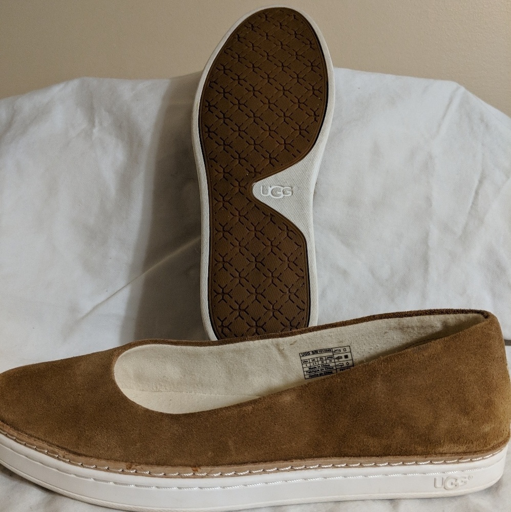 UGG suede leather flats size 8 nwot